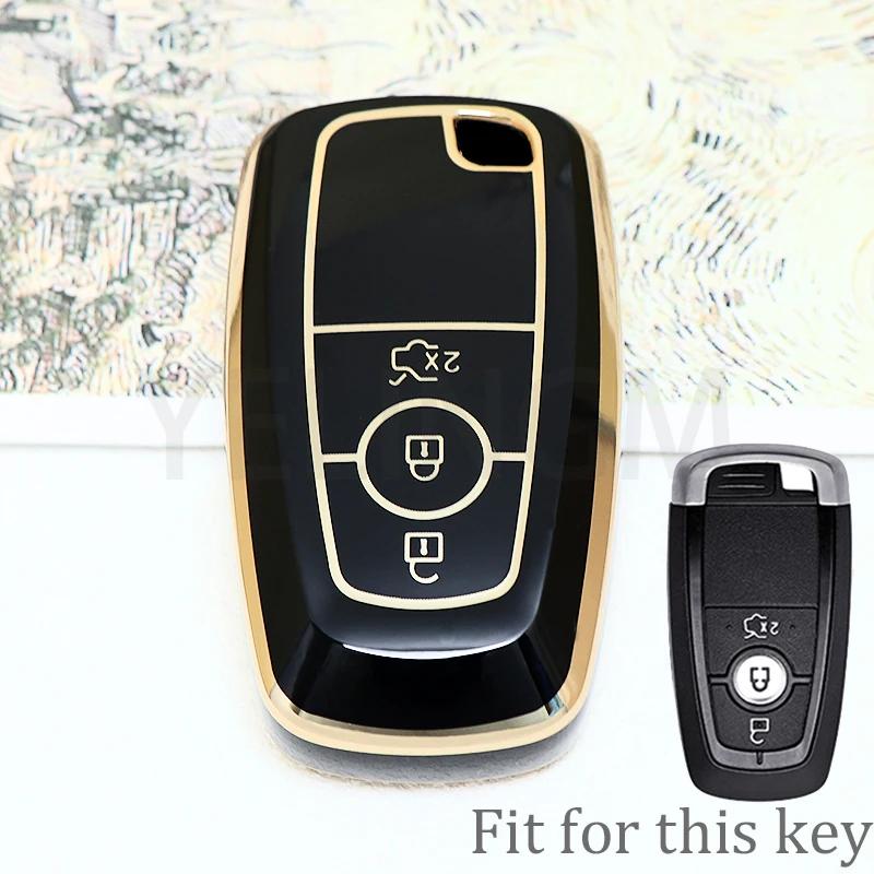 3 4 5 Button Car Key Cover For Ford Fusion Mondeo Mustang Explorer Edge Ecosport For Lincoln Mondeo Mkc Mkz Mkx Key Case For Car