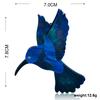 Blucome Fashion Blue Eagle Swallow Shape Brooches Natural Texture Acrylic Pin Jewelry For Girls Women Hat Scarf Coat Accessories