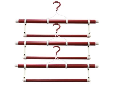 [SAKIKU-EN] Made In Japan Kimono Hanger Set of 3, Standard or Long Length, with Obi Hook, Extendable Type, High-Quality Japanese Clothing Hanger,