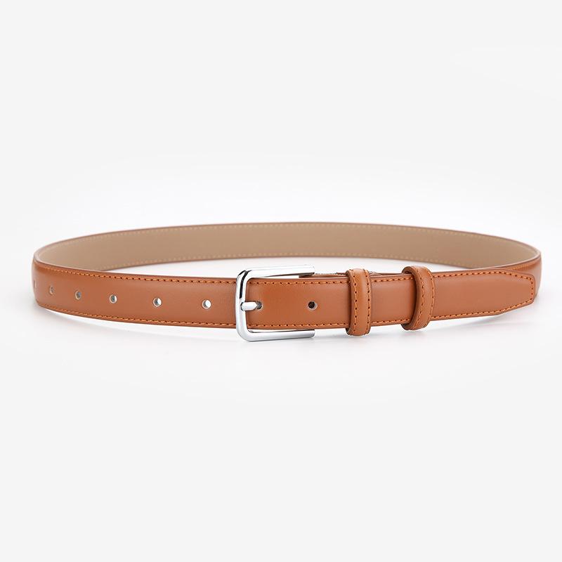 Jeans With Women'S Decorative Coat Dress Personalized Square Pin Buckle Pants Leather Belt