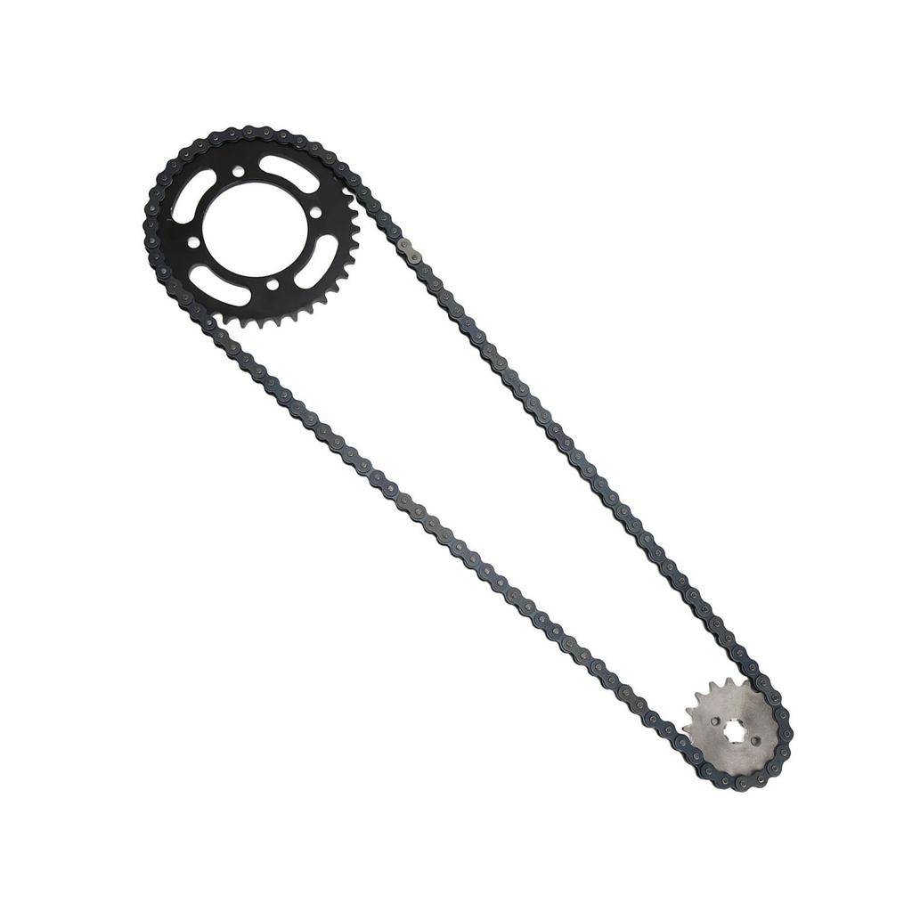 420 Chain 155mm 37T Rear 420 17T Front Sprocket Universal for 50cc to 125cc Dirt Mini Bikes ATV Go Kart