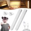 Motion Sensor Wireless LED Night Light USB Rechargeable Long Strip Bar Lamp for Kitchen Cabinet Wardrobe Bedside Staircase
