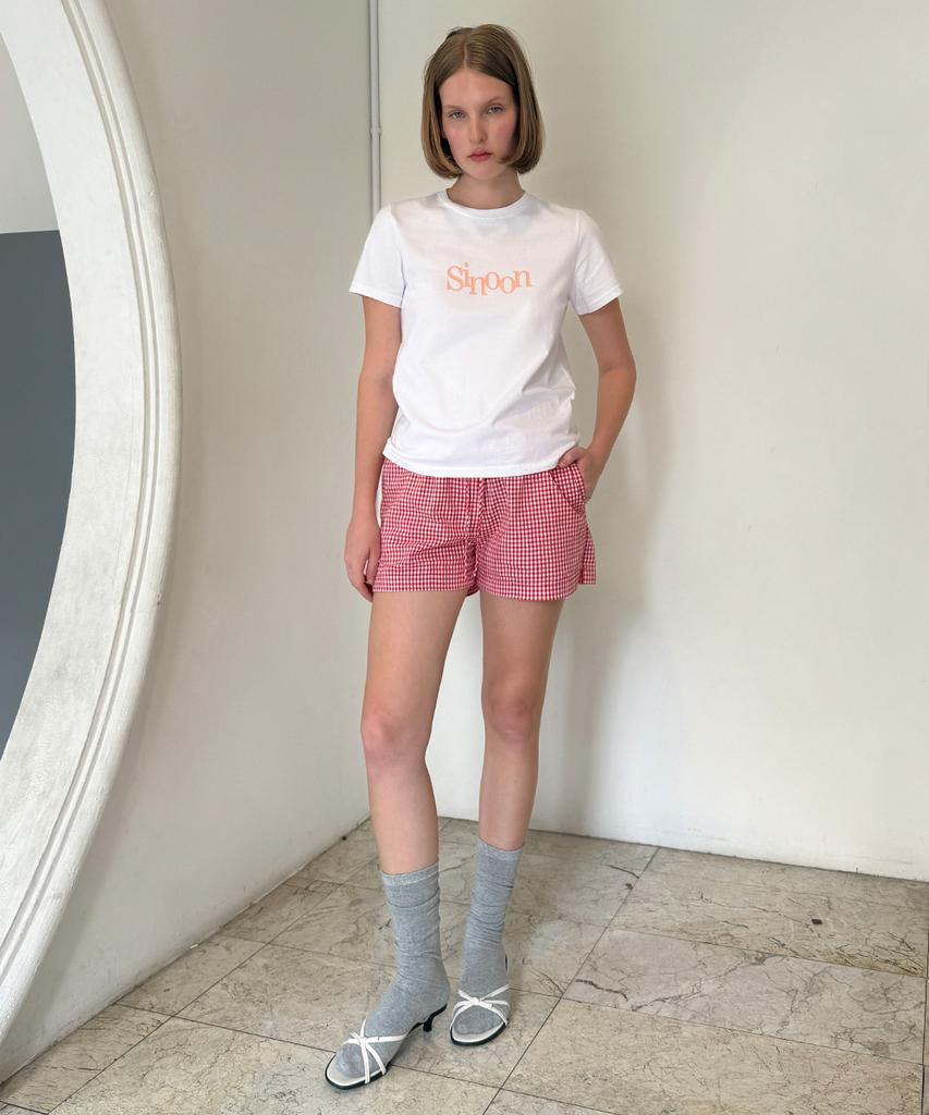 Sinun Basic Point Label Shorts (Red)