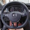 עבור פולקסווגן VW גולף 7 Mk7 פולו ג'טה פאסאט B8 טיגואן שאראן טוראן כיסוי הגה קלוע עשה זאת בעצמך סיבי פחמן פנים