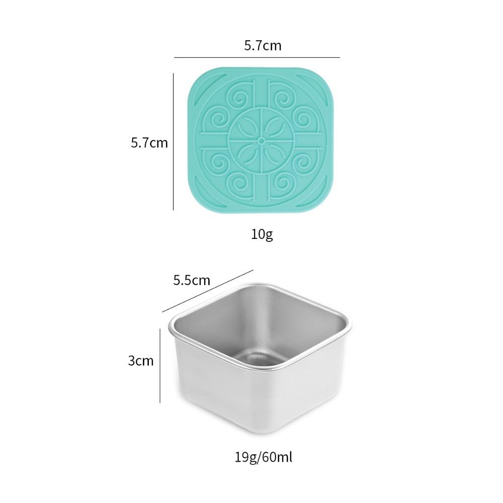 

with Silicone Lids Salad Box Leakproof Food Storage Box Portable Sauce Cup світло-синій колір