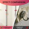 Yousheng 1/2/3Pcs Wall Mounted Mop Holder Hooks Strong Load-bearing Simple Installation Self Adhesive Mop Organizer Racks