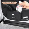 Car Interior Storage Box Multi Functional Leather Bag Accessories For Tesla Model 3 Model S Model X Model Y Cybertruck Roadster