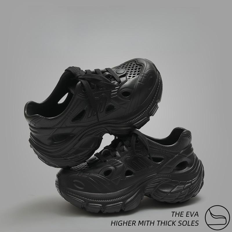 

Cave Shoes for Women in Summer Trendy Instagram Style Lace Up Thick Sole Increased Anti Slip Comfort Dad Shoes for Women 2025 37 білий