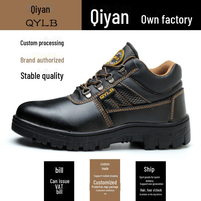"Unisex Breathable Safety Shoes: Anti-Smash, Anti-Puncture, Oil-Resistant, and Wear-Resistant for Autumn/Winter"