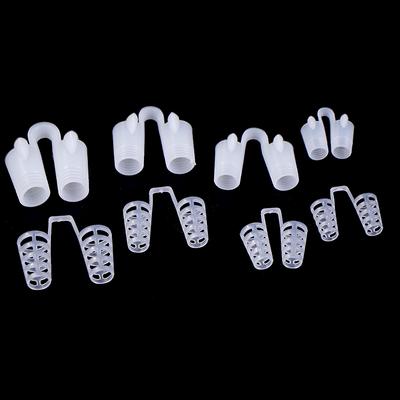 4Pairs Anti Snore Nose Clip Device Stop Snoring Sleeping Aid Equipment Anti-Snoring Breathe Aid Nasal Dilators For Better Sleep
