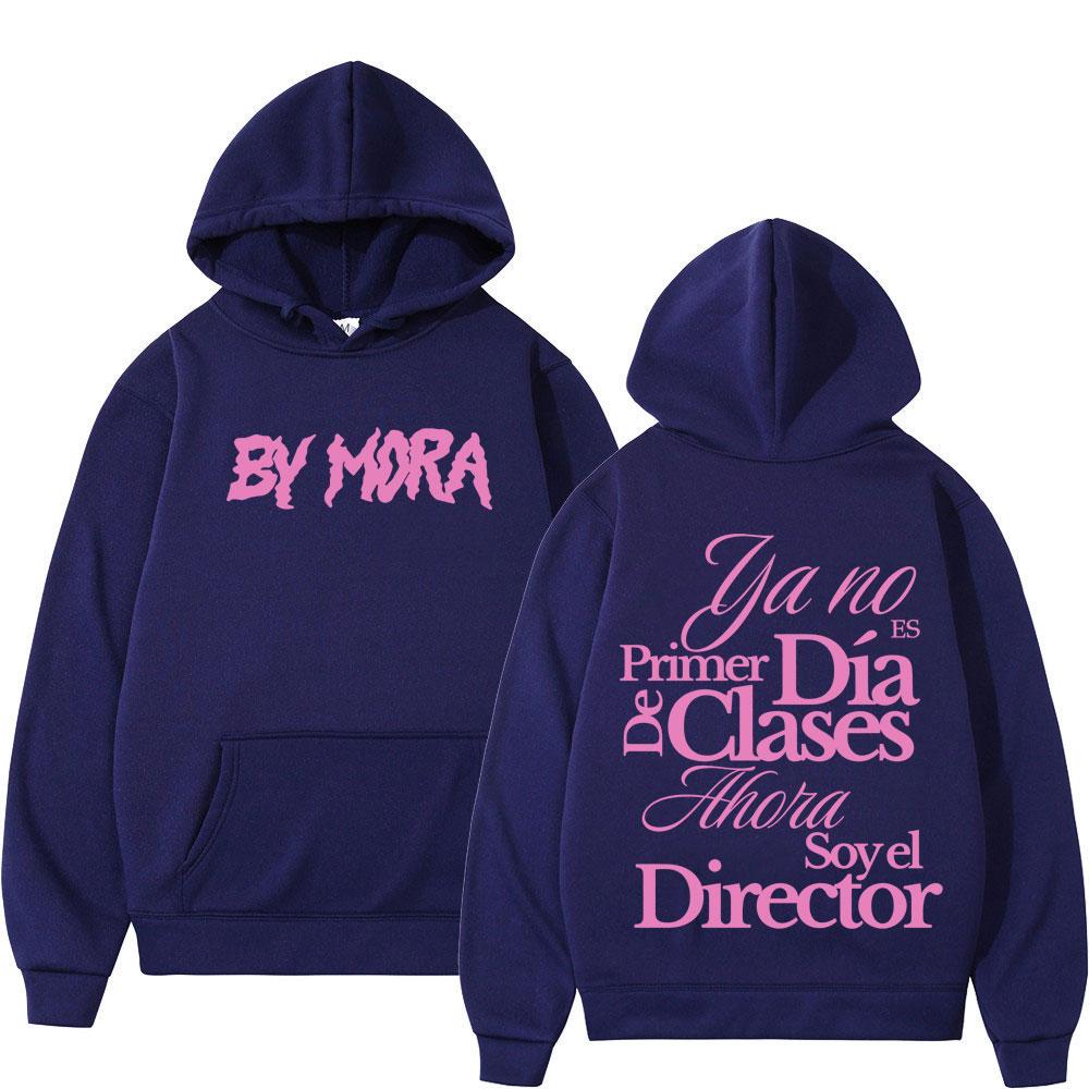 Rapper Mora Double-sided Printed Hoodies Men Women Aesthetic Trend Pullover Long-sleeved Loose Harajuku Sweatshirts