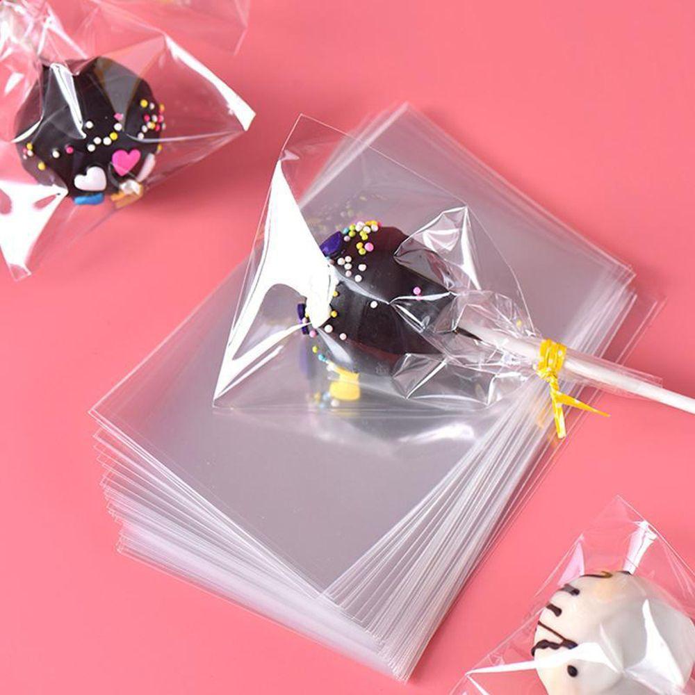 Opp Plastic Cellophane Transparent Cookie Packaging Candy Bag Sweets Pocket Lollipop Pouch