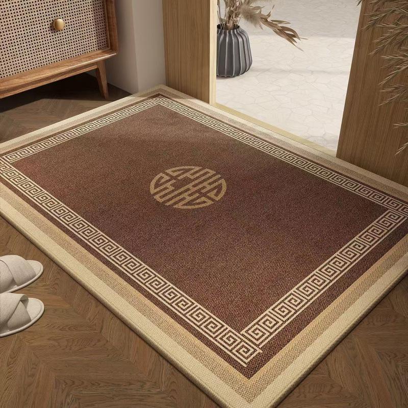 Chinese Style Durable Entryway Door Mat - Dirt & Wear Resistant, Easy Care, Cuttable