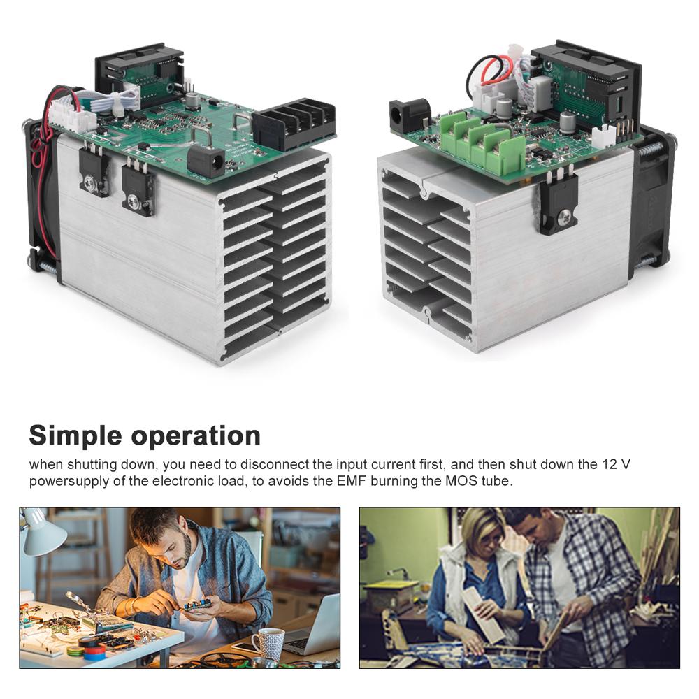 100W verbessertes elektronisches Lastmessgerät 1 100V Eingangsspannung LED-Anzeige mit Stromsperre Stromanzeige Temperatur