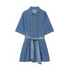 2026 Spring Women's Denim Long-Sleeve Shirt Dress - European & American Style 90421