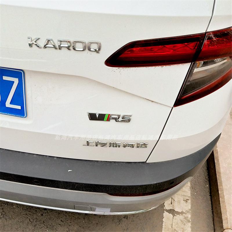 LTBJ7 Auto 3D Kovový Znak Nálepka VRS RS Pro vw Skoda Rapid Yeti Octavia Fabia Logo Karoserie Auta Zadní Mřížka Znak Boční Blatník Samolepky