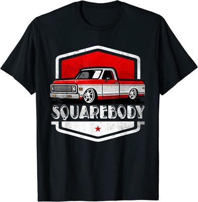 Tricou Unisex Vintage cu Camion Pickup Squarebody Clasic Coborât