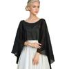 1PC Cloak Lightweight Chiffon Breathable Banquet Thin Wedding Fashion Solid Color Elegant Shawl