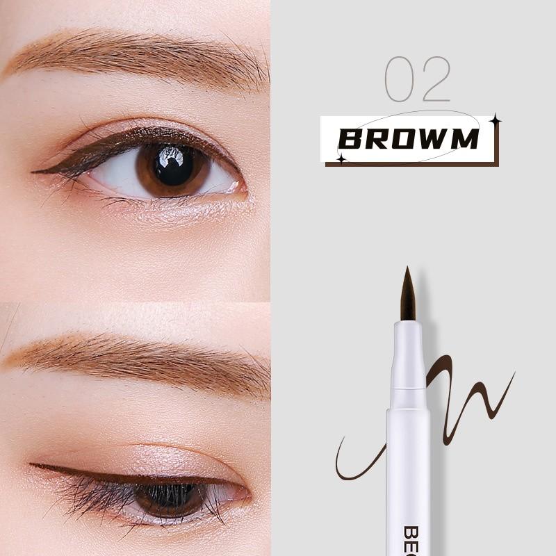 

3-кольорова підводка для очей Водостійка довготривала рідка підводка для очей Гелева підводка для повік, що не розмазується 02 коричневий