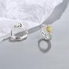 BELLA BOX Luxury Women Stud Earrings Pear Shaped Earrings Wedding Engagement Party Gift