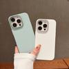 Large Hole Lychee Pattern Metal Frame Mobile Phone Case Is Suitable for Apple 16PROMAX Trend 15 Personality 11 Solid Color X/XS