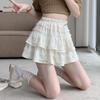 Women's High Waist Lace Ruffle A-Line Skirt - Sweet, Slimming, Anti-Exposure Spring/Summer Style
