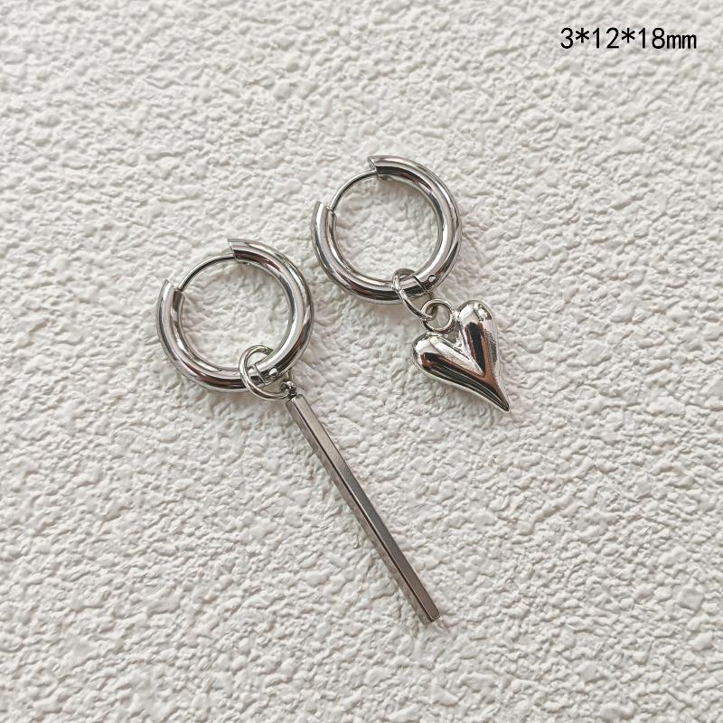 Сердце Подвеска Серьга Модные Неправильной Формы Серьги с Кисточками Сладкие Крутые Металлическая Цепочка Серьга-Кафф Аксессуары Подарки as the picture