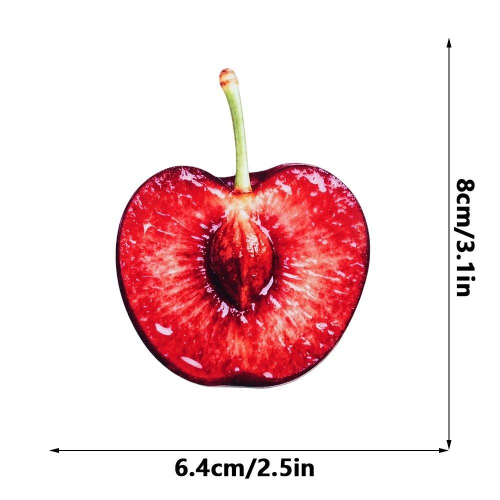 Refractive Color Acrylic Bookmark Funny Fruit Bookmark New Translucent Bookmark  Note Marker
