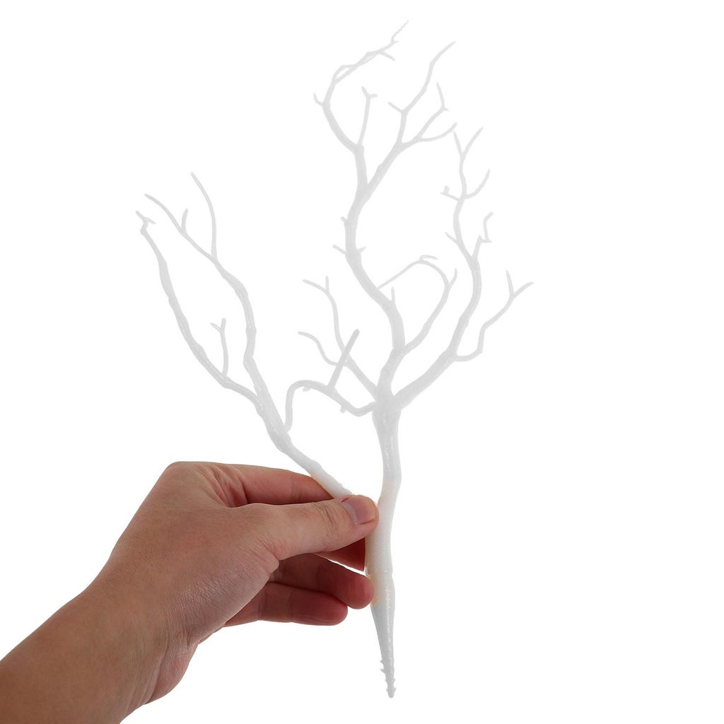 4Pcs Artificial Antler Branches Plastic Dried Tree Twigs Realistic Vase Filling Decorative Plant Stems DIY Craft Headband