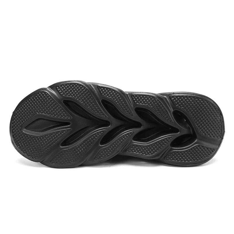 High Top Fashion Shoes for Men Comfortable Cushioning Lightweight Running Shoes Breathable Fabric Running Thick Soled Shoes