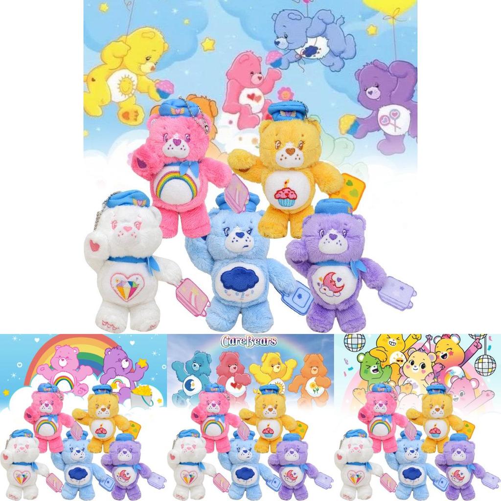 Niedlicher Care Bears Herzbär-Plüsch-Schlüsselanhänger, weiches Spielzeug zur Rucksackdekoration
