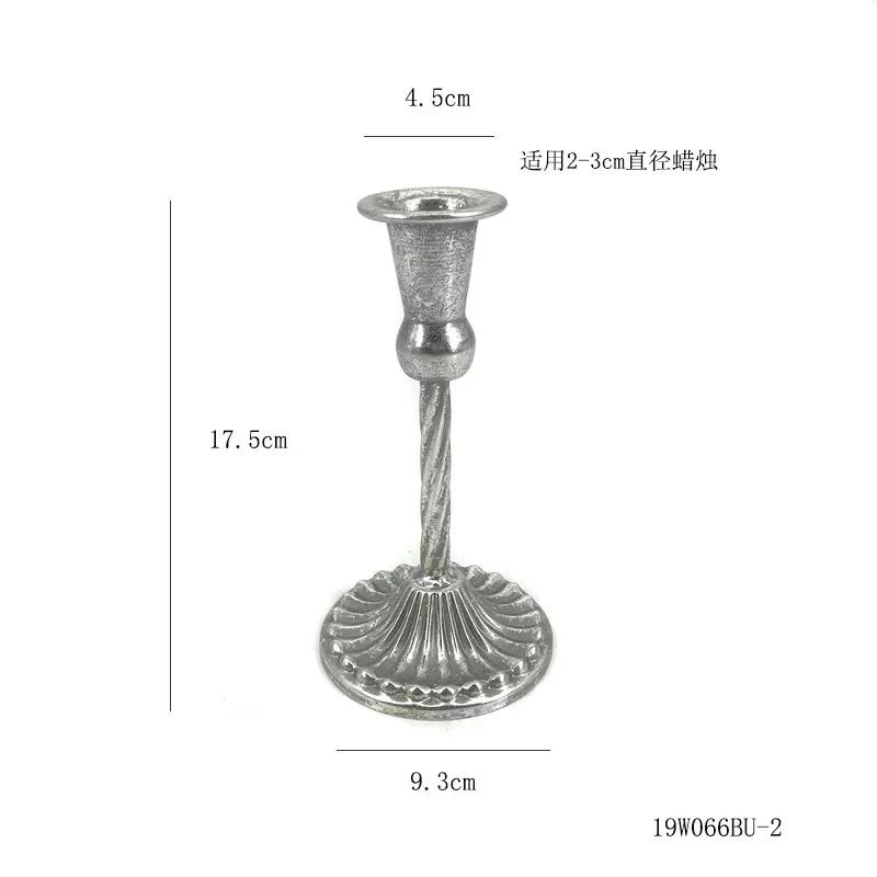 Enkel metall ljusstake Romantiska bröllopsdekorationer Järnkonst Ljusstakar Vardagsrum Ljusmiddagsdekoration