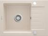 Granite Kitchen Sink 1-Bowl With Drainer Beige Steel Zqz 511A