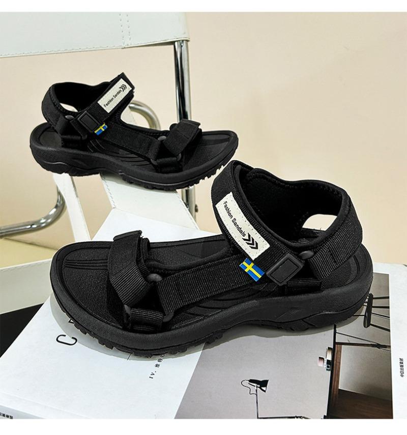 New Korean Version Women's Height Increasing Sandals with Platform,classic Fashionable Non Slip Comfortable Women's Beach Shoes