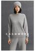 Women's Cashmere Loose Half-High Neck Sweater – Versatile Casual Knitwear for Autumn/Winter