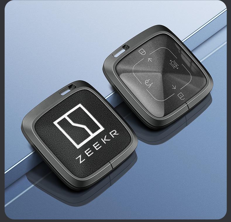 Custodia per Chiave Bluetooth Zeekr 001/009 con NFC Fibbia a Guscio da Uomo Zeekr X