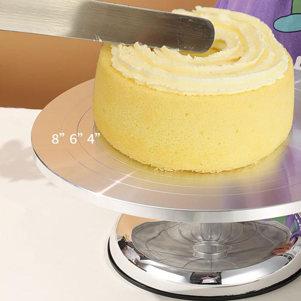 Platan rotativ pentru tort Profesional Aliaj de aluminiu Platan pentru brioșe, produse de patiserie, decorațiuni, Instrument pentru copt acasă