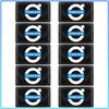 2/10Pcs Carbon Fiber Steering Wheel Car Logo Emblem 3D Stickers For Volvo 240 C70 S40 S50 S60 S70 S80 S90 V40 V50 V60 V90 XC40 XC60 XC90 Vnl Truck