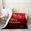Black Santa Claus Fleece Throw Blanket Queen Kids Christmas Flannel Blanket Plush Fuzzy Xmas African American for Bed Couch