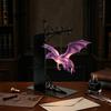 Unique Dragon Decor for Office Flying Bookshelf Light, Decorative Bookend Light & Desk, Iron Book Ends Sculpture Support, Heavy Duty Organizer