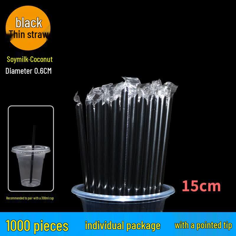 OEING Individually Wrapped Disposable Drink Straws