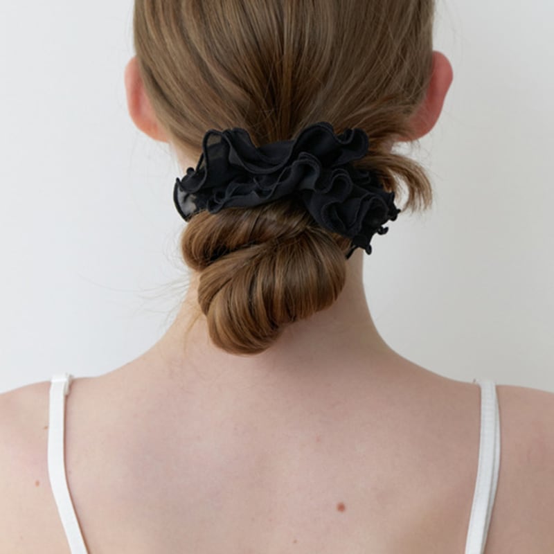 KINDABABY airy blooming scrunch - black