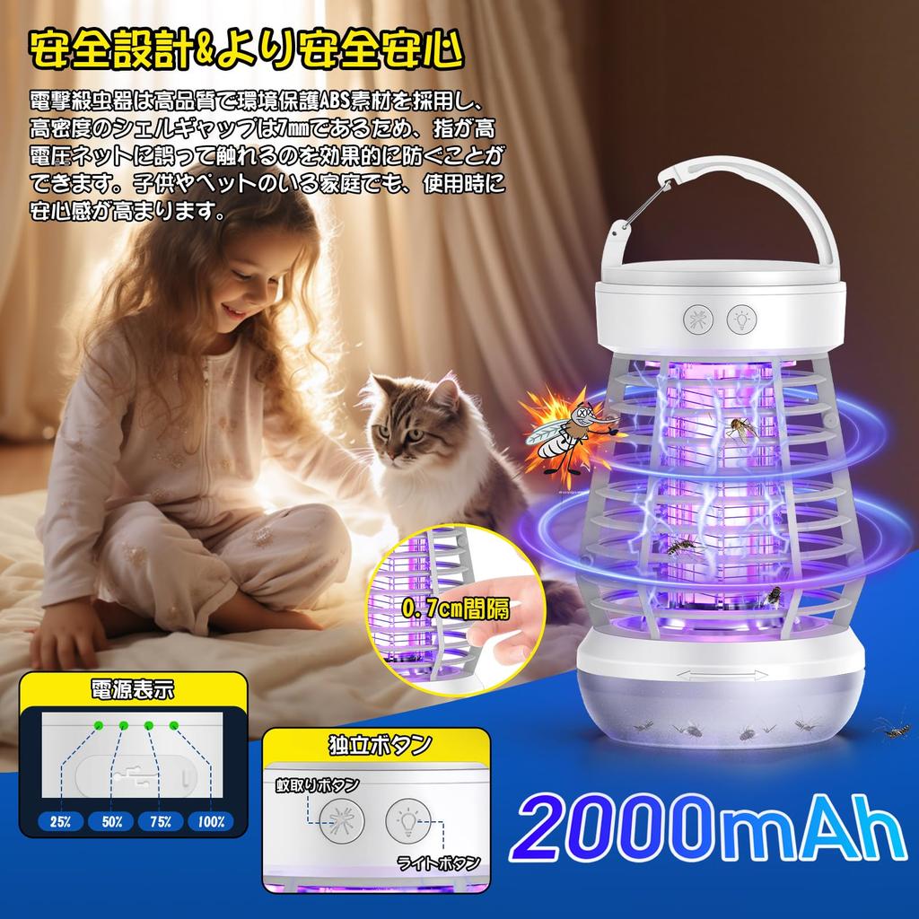 Onefun Electric Insect Killer [2026 New Version, Gold Award Masterpiece] - Fly Trap, Mosquito Killer, UV Light Attractant, 360° Super Powerful Mosquit