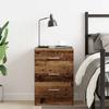 Nightstand with Vintage Wood Look 38 X 35 X 55 Cm Engineered Wood