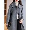 Elegant Women's Red Wool Coat, Winter Fashion with A Slim Fit Silhouette and Premium Quality Fabric