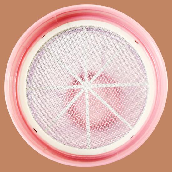 Flour Sieve Uniform Mesh Safe Baking Tool Handheld Rotating Transparent Sugar Shaker Dispenser for Home