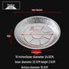 Kashicong Round Aluminum Foil Containers for BBQ & Picnic