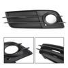 Left Side Matte Black Fog Light Grill S-Line Bumper For A4 B8 2008-2012