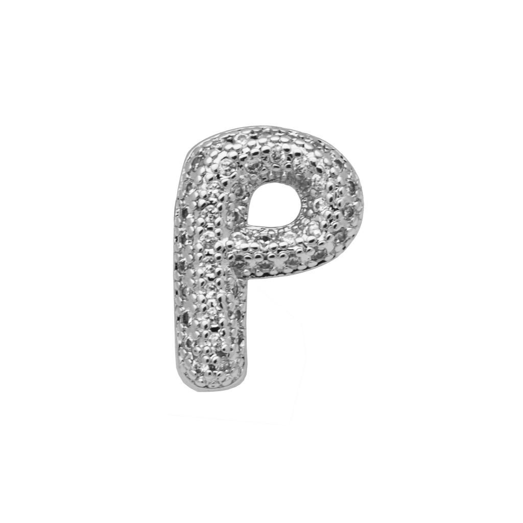 White Gold Strap, Belt, Bubble Balloon 26 English Letters Diy Name Bracelet