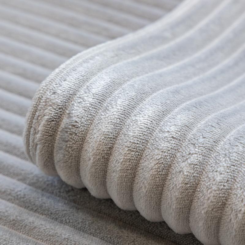 Simple Nordic Plush Sofa Cushion Winter Solid Color Versatile Gray Thickened Non-slip Cushion Modern Sofa Cover Cover